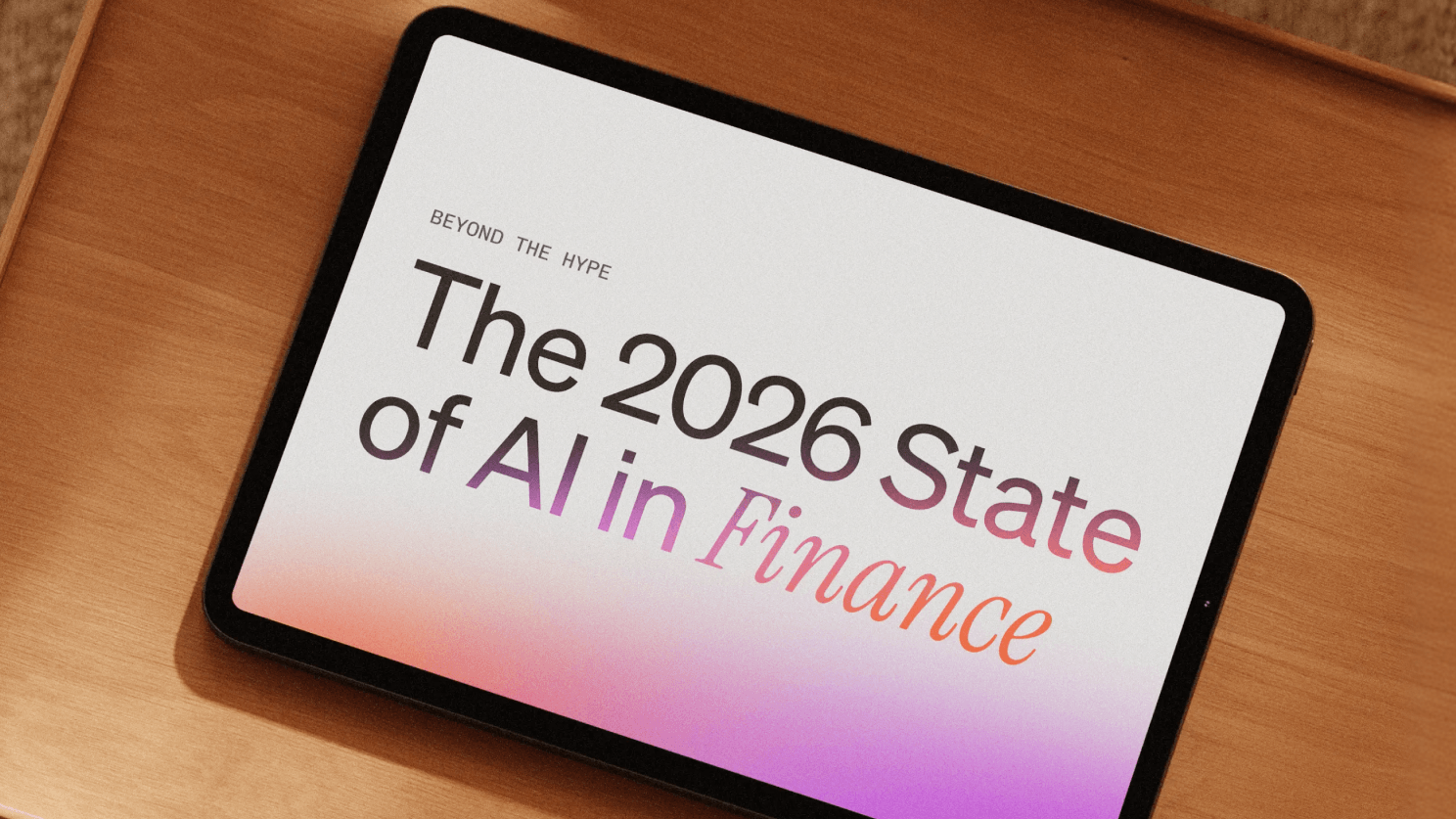 The 2026 State of AI in Finance Report